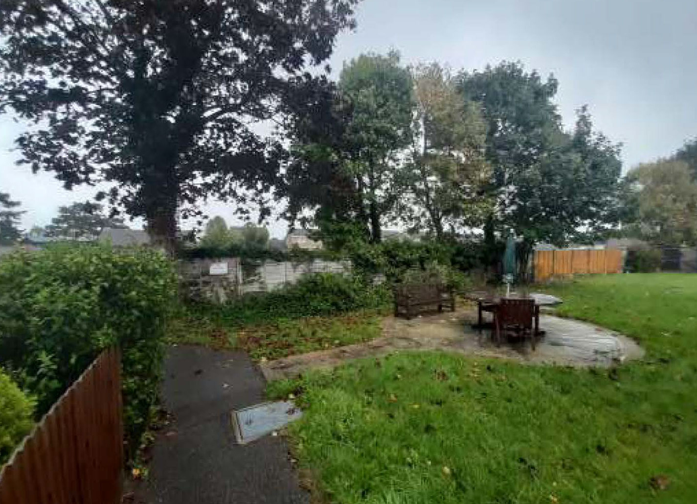 Communal garden area