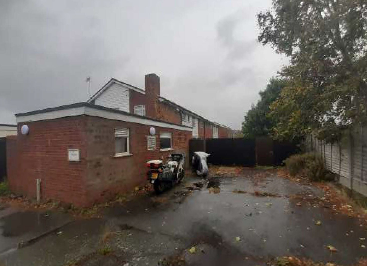 Rear of Ingleton House looking west